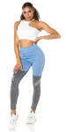 Sexy Leggings Overknees Style blue L/XL