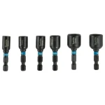 Makita E-15768 IMPACT BLACK / sada nástrčných kľúčov 6 ks / v plastovom kufri (E-15768)