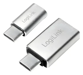 LogiLink sada adaptérov USB-C / Adaptér / USB-C (M) - USB-A, Micro USB (F) / hliník / 2 ks (AU0040)