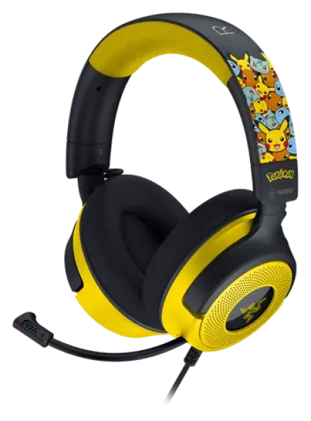 Razer Kraken V4 X Pokémon Kanto Starters Ed. / Herné slúchadlá / mikrofón / 7.1 / RGB / USB-A / USB-C (RZ04-05180300-R3M1)