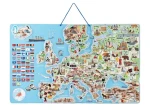 Woody Magnetická mapa EURÓPY, spoločenská hra AJ