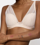 AURA SPOTLIGHT - Plunge čipka: vystužená a bez kostice Triumph CREAMY DREAM 80B