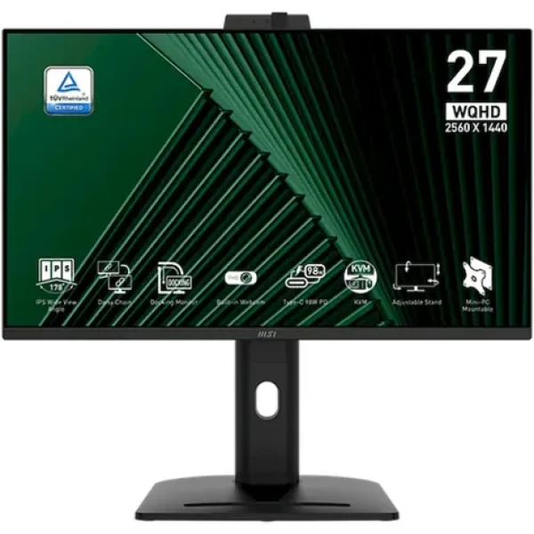 27" MSI PRE MP275QPDG čierna / 2560 × 1440 / IPS / 16:9 / 1ms / 1300:1 / 250cd-m2 / HDMI + DP (PRO MP275QPDG)