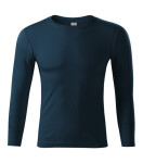 Tričko Progress LS unisex námornícka modrá XS