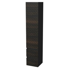 Kúpeľňová skrinka vysoká SAT Cube Way 32,5x163x33 cm hnedá mat CUBE3DV351DL2ZHP CUBE3DV351DL2ZHP