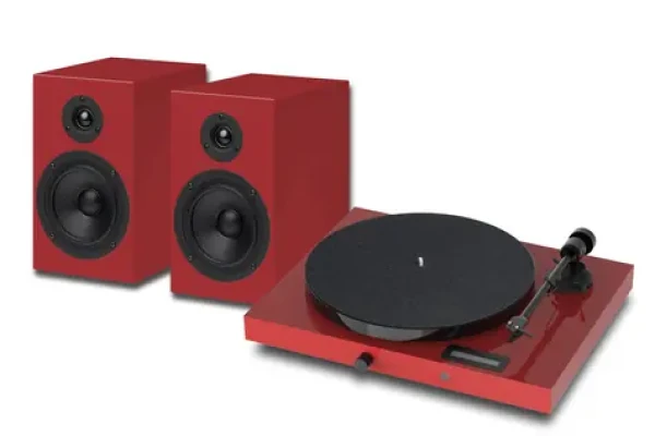 Pro-Ject JukeBox E1 HiFi Set Red / Kompletný stereofónny audio systém s gramofónom (9pjukee1hsr)