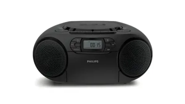 Philips TAZ2200/10 čierna / Rádio / Bluetooth 6.0 / LCD displej / 2x 3W repro / LR14 batéria (TAZ2200/10)