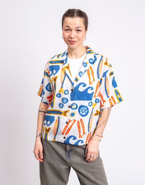 Patagonia W's Tidal Threads Shirt Sardines: Natural M