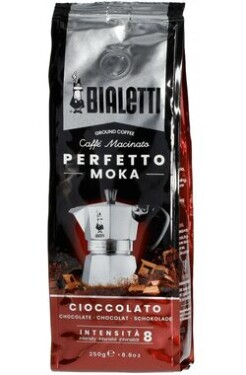 Bialetti Perfetto Moka Cioccolato 250g / mletá káva / 50% Arabica amp; 50% Robusta / tóny čokolády (8006363031776)