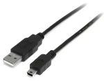 StarTech USB-A - Mini USB-B čierna / Kábel / 1 m / USB 2.0 / 480 Mbps (USB2HABM1M)