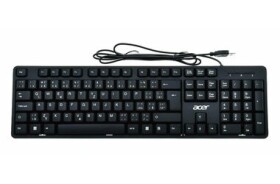 Acer Wired Keyboard čierna / Klávesnica / membránová / USB-A / CZ/SK (GP.KBD11.041)