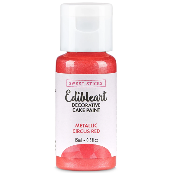 Metalická tekutá farba 15 ml Circus Red - Sweet Sticks - Sweet Sticks