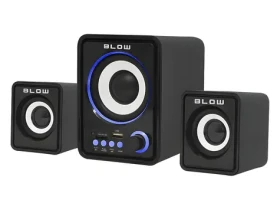 Blow PC reproduktory čierna / Reproduktory / 2.1 / 3 W RMS / USB / 3.5mm Jack (66-377#)