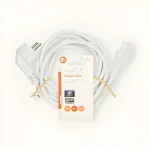 Nedis Napájací kábel zástrčka F - IEC-320-C13 biela / Napájací kábel / uhlový konektor / 3 m / 10A (CEGL10000WT30)