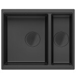 Quadron Quadron - Granitový drez Logan 150 Black Čierny HCQL5646U7-BLM_U