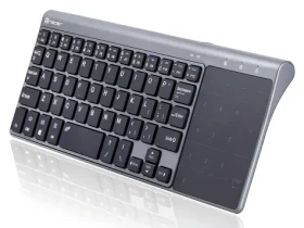 Tracer Expert šedá / Bezdrôtová klávesnica s touchpadom / 96% / 2,4 GHz / Nano prijímač (TRAKLA46934)