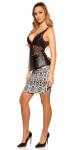 Sexy KouCla pencilskir w.peplum a.aztecdesign blackwhite