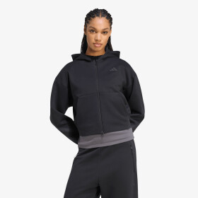 Mikina adidas Z.N.E. Cropped Full Zip Sweatshirt Black L