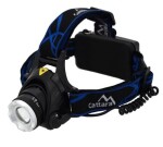 Cattara Čelovka LED 570lm ZOOM čierna / CREE XM-L 6W / 2x 3.7 V Akumulátor / IP44 (13123)