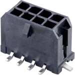 Molex vstavaná pinová lišta (štandardná) Počet pólov 8 Raster (rozteč): 3 mm 430450818-200 200 ks Tape on Full reel; 430450818-200