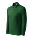 Pique Polo LS pánske polo tričko fľaškovo zelená 2XL