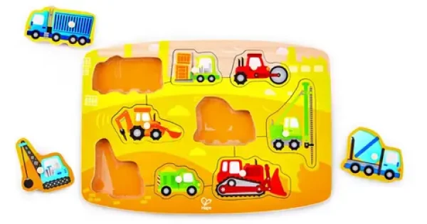 Hape Puzzle na doske - Stavatelia