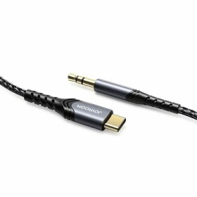 Joyroom SY-A03 Káblová redukcia z USB-C (M) na 3.5mm jack (M) čierna (6941237136749)