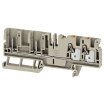Weidmüller 2540090000 radová svorka priechodky 6.1 mm pružinové pripojenie, zástrčka béžová 50 ks; 2540090000