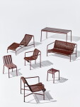 HAY Vonkajšia lavica Lounge Sofa Palissade Iron Red