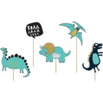 PartyDeco zapichovací dekorace na dort Dinosauři KPT31 dortis - PartyDeco - PartyDeco