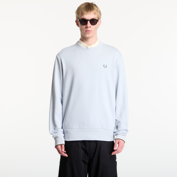 Mikina Fred Perry Crew Neck Sweatshirt Dusky Blue M