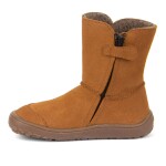 Detská zimná barefoot obuv TEX SUEDE Cognac, Froddo, G3160238-2, hnedá - 29
