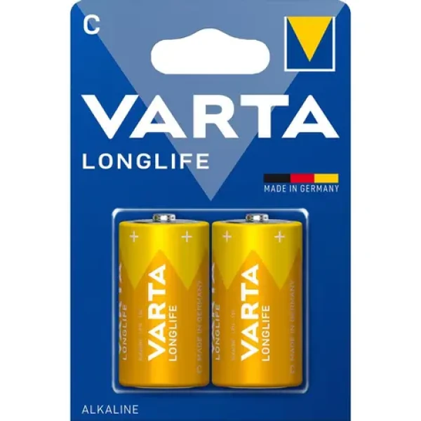 Varta Longlife Batéria Baby C LR 14 / 1.5V / 7800mAh / alkalická / 2ks / v blistri (174381)