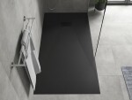 MEXEN/S - Hugo sprchová vanička SMC 180x80, čierna, krytka čierna 42708018-B