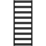 CERANO - Kúpeľňový radiátor Adriano - bočné pripojenie - 520 W - čierna matná - 1200x500 mm CER-395927