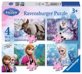 Ravensburger Disney: Ľadové kráľovstvo 2 4 v 1 - 12+16+20+24 dielikov