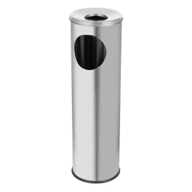ALDA Cigarette Pillar 15 l matná / Odpadkový kôš s popolníkom / nerezová oceľ