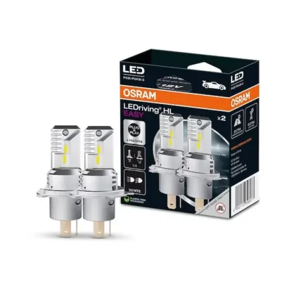 OSRAM LEDriving HL Easy H4/H19 12V / 1400lm / 6500K / 1000h / 2ks (64193DWESY-2HB)