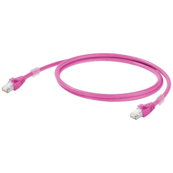 Weidmüller 1201270005 RJ45 sieťové káble, prepojovacie káble CAT 6A S/FTP 0.50 m purpurová 1 ks; 1201270005