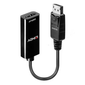 Lindy DisplayPort - HDMI čierna / Adaptér / 4K 30Hz / 0,15 m / pasívne (41718)