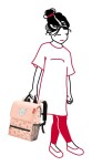 Školský batoh Reisenthel Backpack Kids Cats and dogs rose