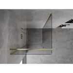 MEXEN/S - Mist-B sprchovací kút dvere krídlové 95 x 95, transparent, zlato 8A2T-095-095-50-00
