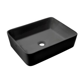 INVENA - Umývadlo na dosku PAROS TREND 48,5 cm, čierna CE-36-005-C
