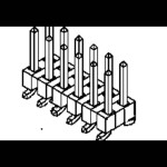 Molex vstavaná pinová lišta (štandardná) 877590614 84 ks Tube; 877590614