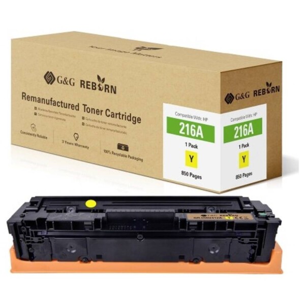 G&G Reborn remanufactured toner náhradný HP 216A žltá 850 Seiten kompatibilná toner; 21291