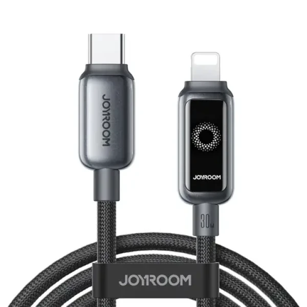 Joyroom S-A55 StarFlight Nabíjací kábel USB-C (M) - Lightning (M) 30W 1.2m čierna (6956116767884)