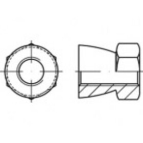 TOOLCRAFT TO-5380359 bezpečnostné matice M16 88118 ocel 100 ks; TO-5380359