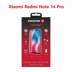 Swissten FULL GLUE COLOR FRAME CASE FRIENDLY sklo pre XIAOMI REDMI NOTE 14 PRE 5G čierna (54501879)