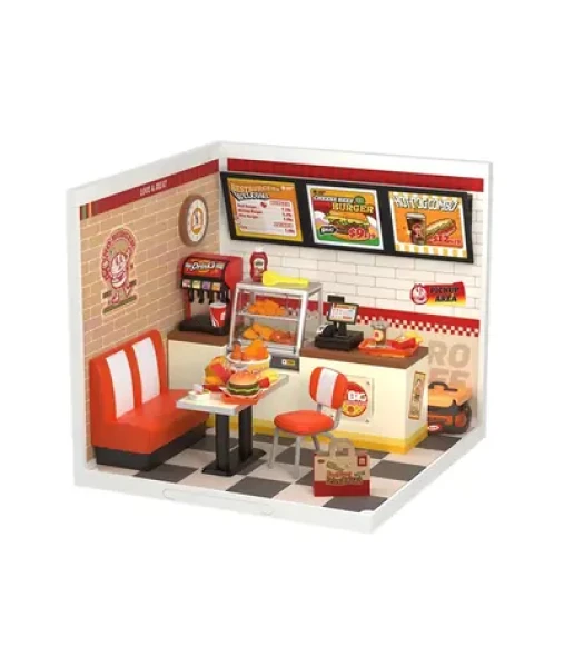 Robotime Miniatúra domčeka Reštaurácia Mňam, mňam burger