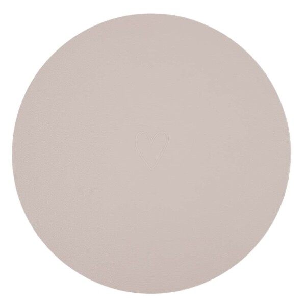 Eulenschnitt Oboustranné prostírání Heart Creme Ø 35 cm